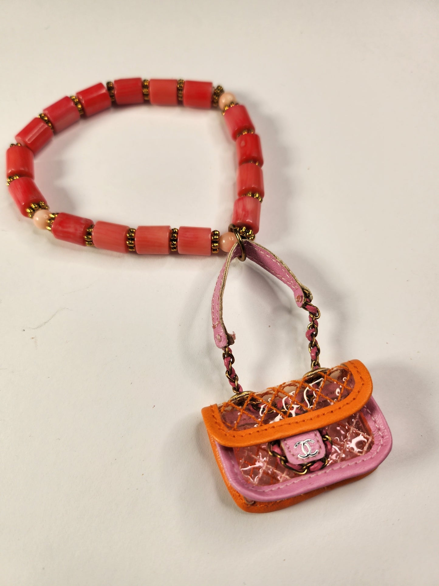 Pink Pasel, Orange See Thru Chanel Inspired charmed