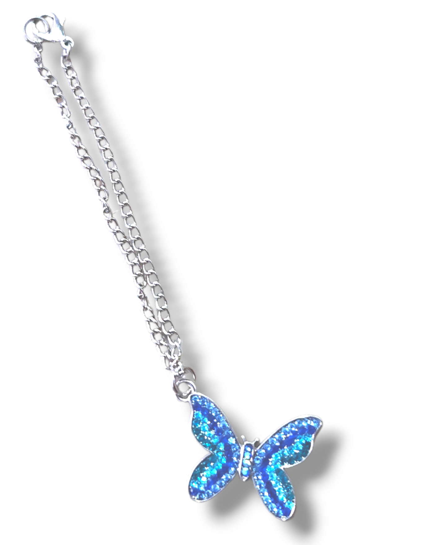 Silver linked charmed bracelets