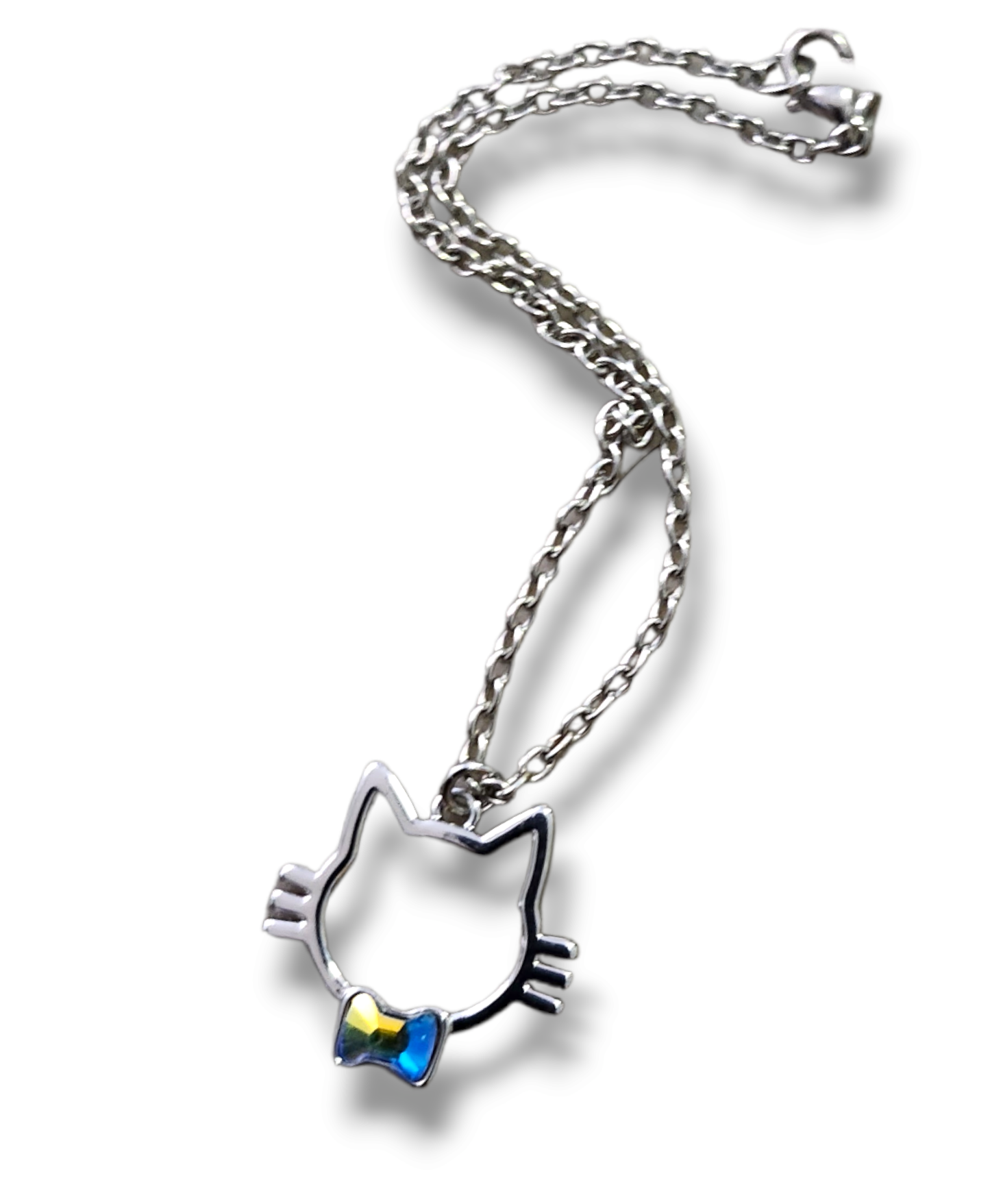 Silver linked charmed bracelets