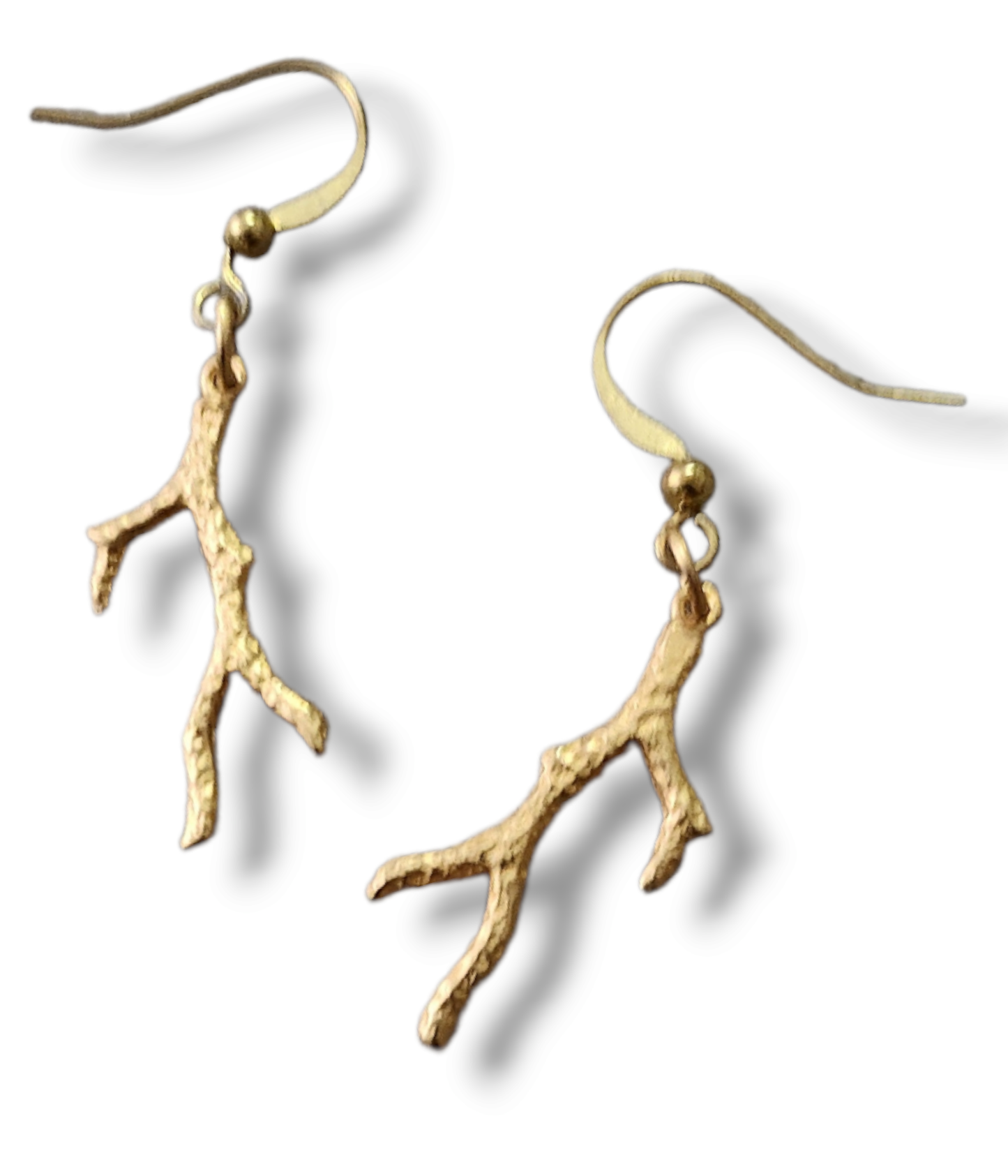 14kt Gold-Plated Coral Branch