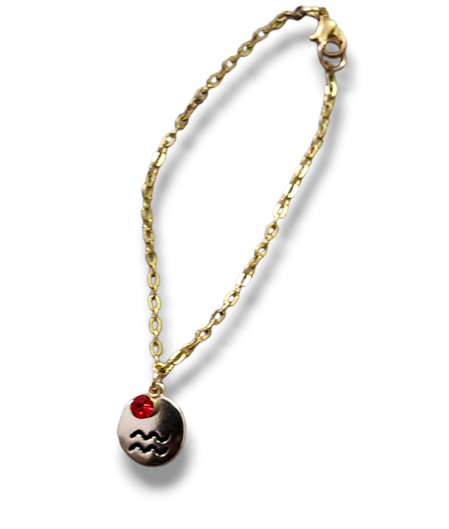 14kt Gold-Plated Link Charmed Bracelet
