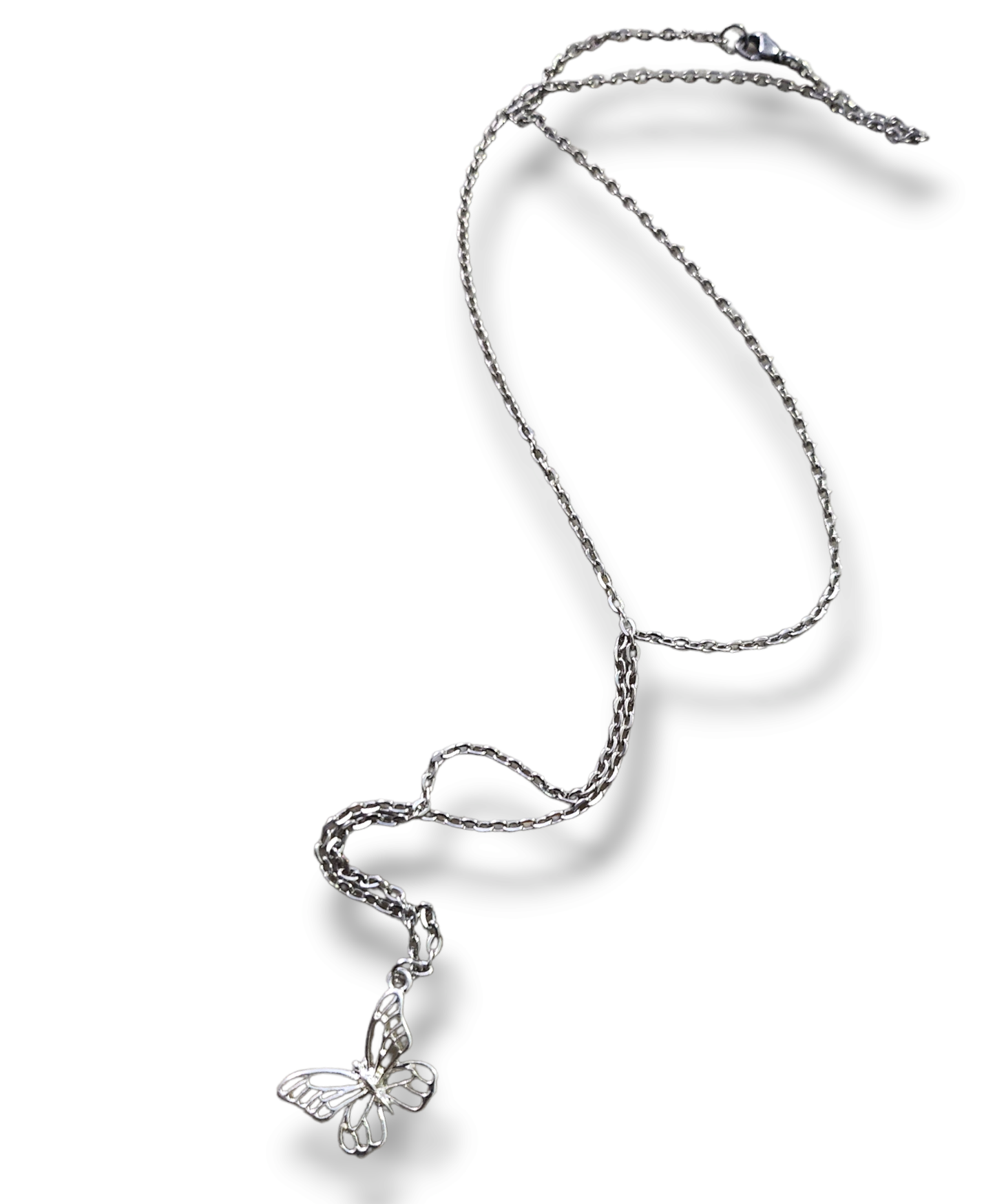 Silver linked charmed necklaces