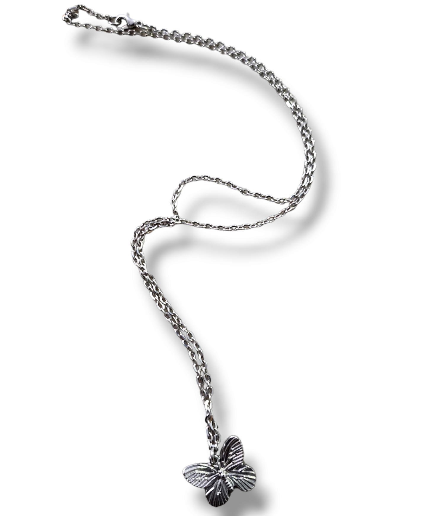 Silver linked charmed necklaces