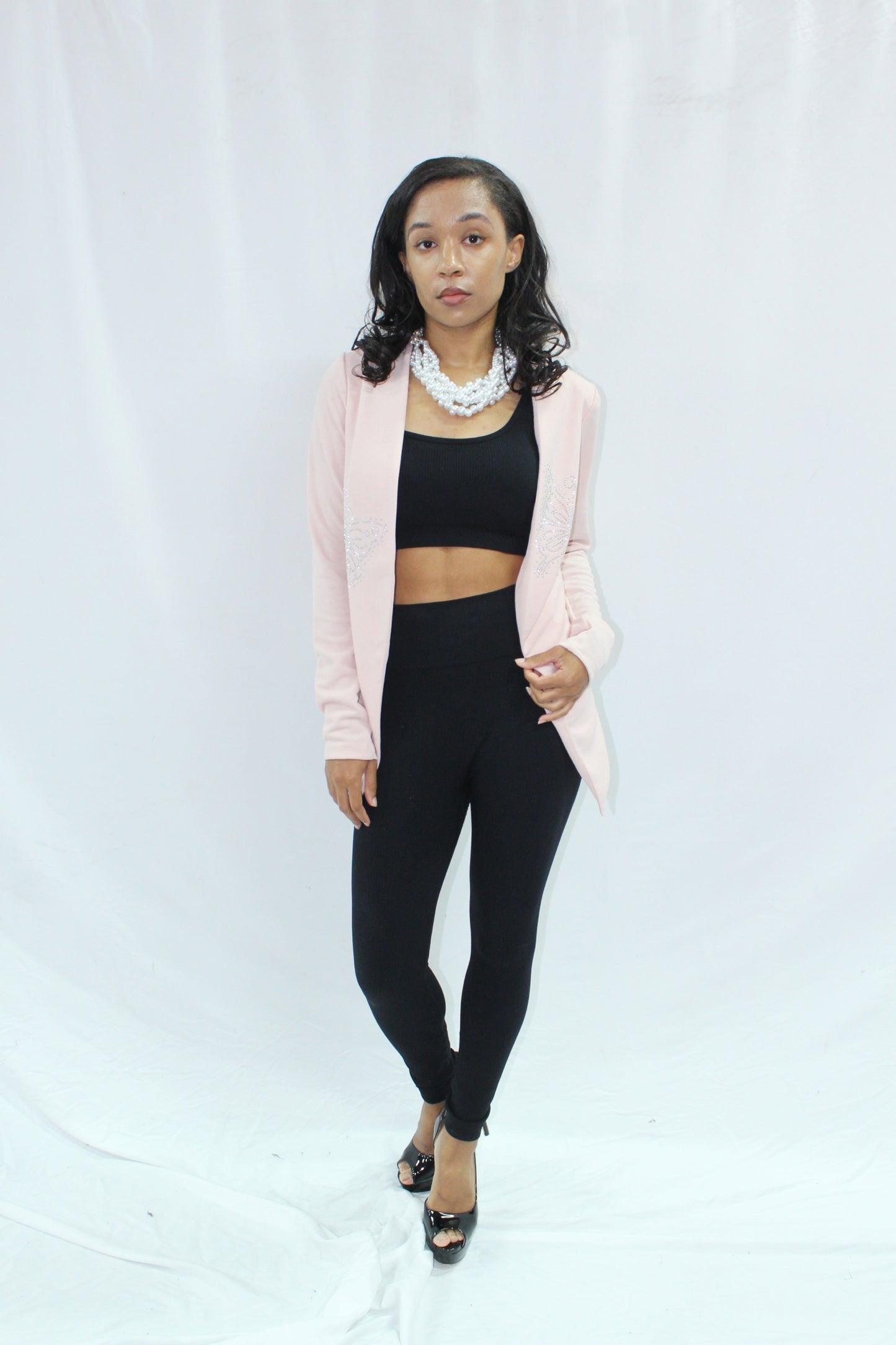 Pink Butterfly Sequin Jacket