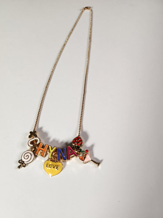 Gold-Plated Colorful Charmed "Chyna"