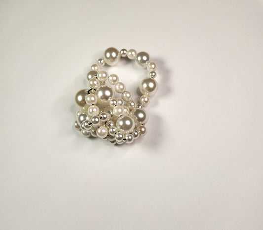 Clustered Stacked Pearl Bracelets