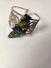 Big Beautiful Blue Butterfly Bracelet