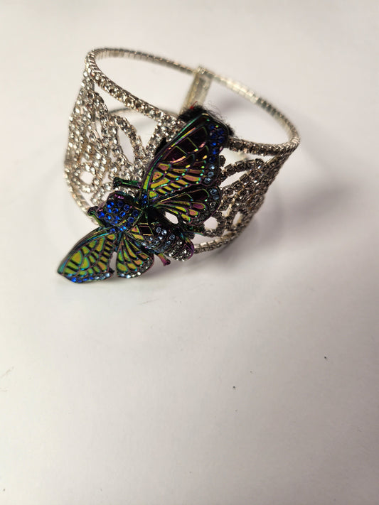 Big Beautiful Blue Butterfly Bracelet