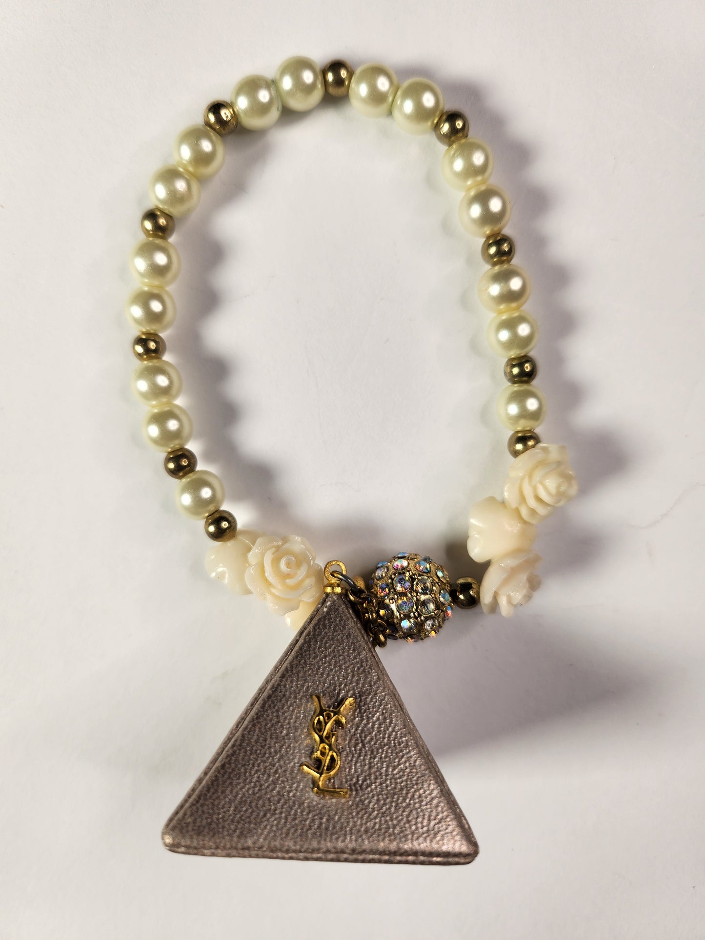 Silver Triangle Styled YSL charmed