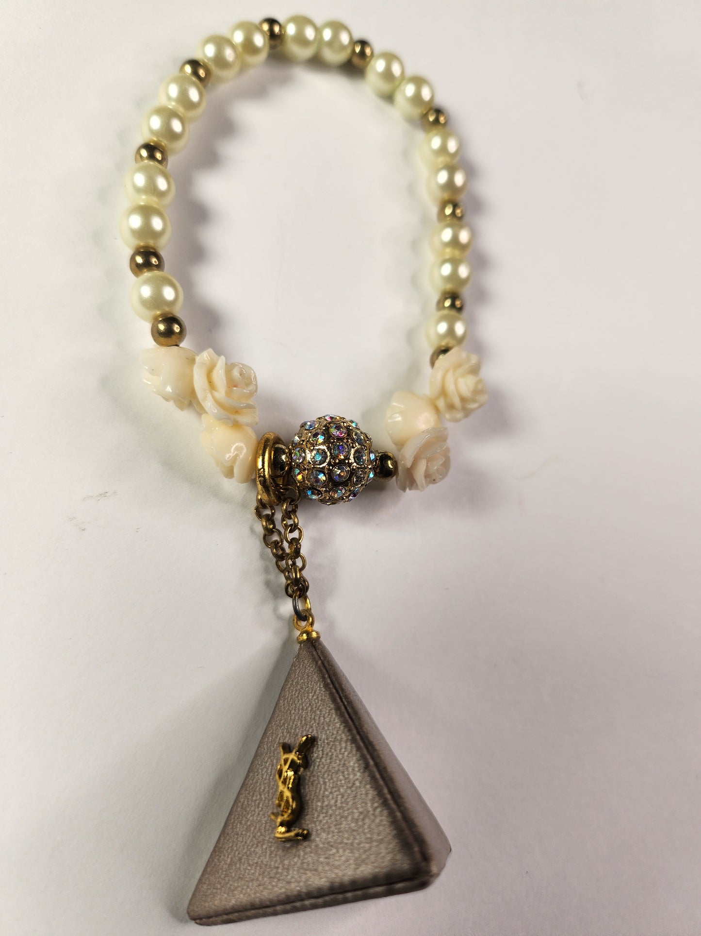 Silver Triangle Styled YSL charmed