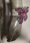 💓PINK Crystal Butterfly Bracelet 🦋
