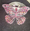 💓PINK Crystal Butterfly Bracelet 🦋
