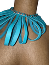 Azure Sovereign Leather Hoop Choker