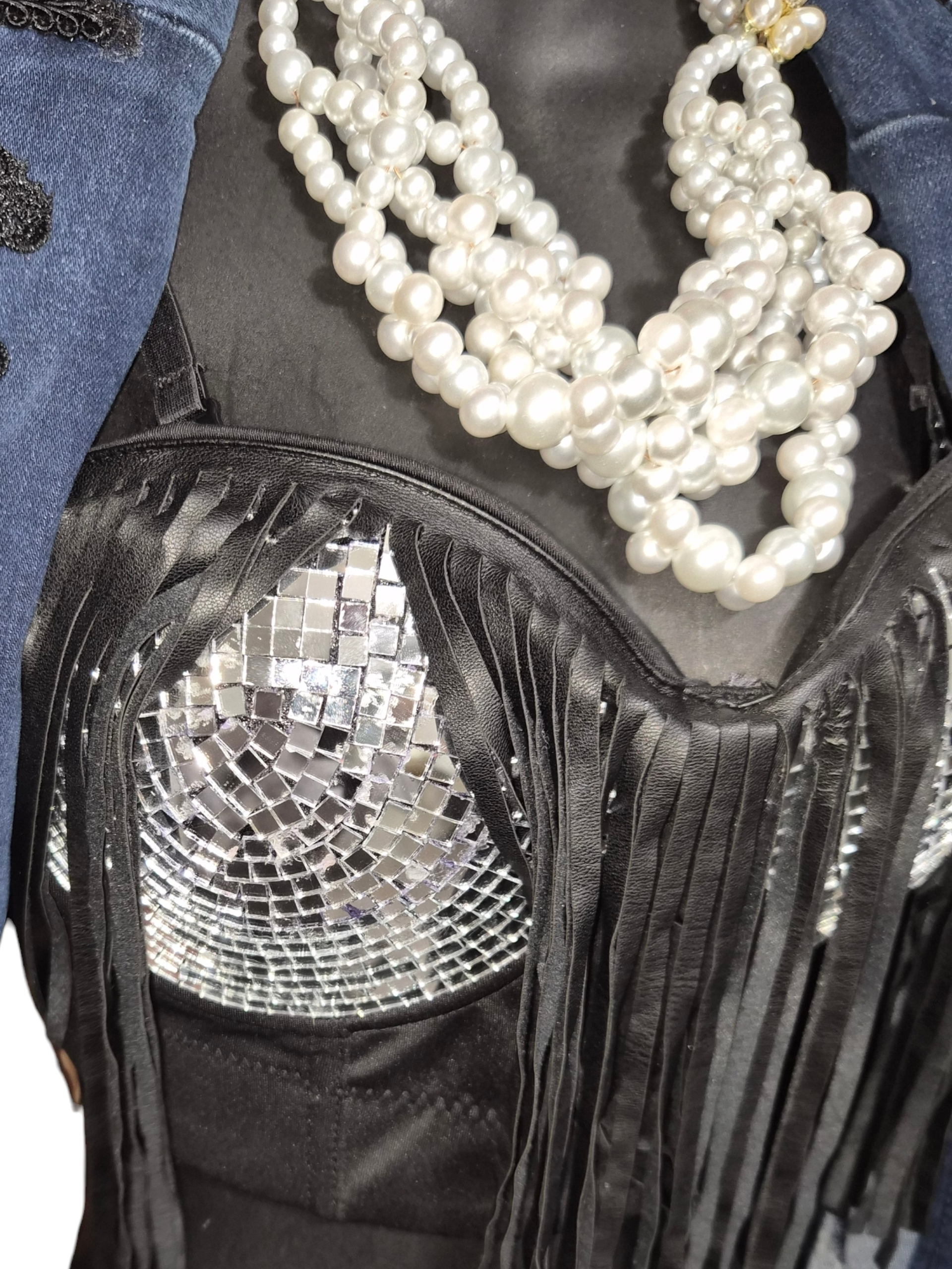 Looking Glass Pee-A-Boo Fringed Bralette