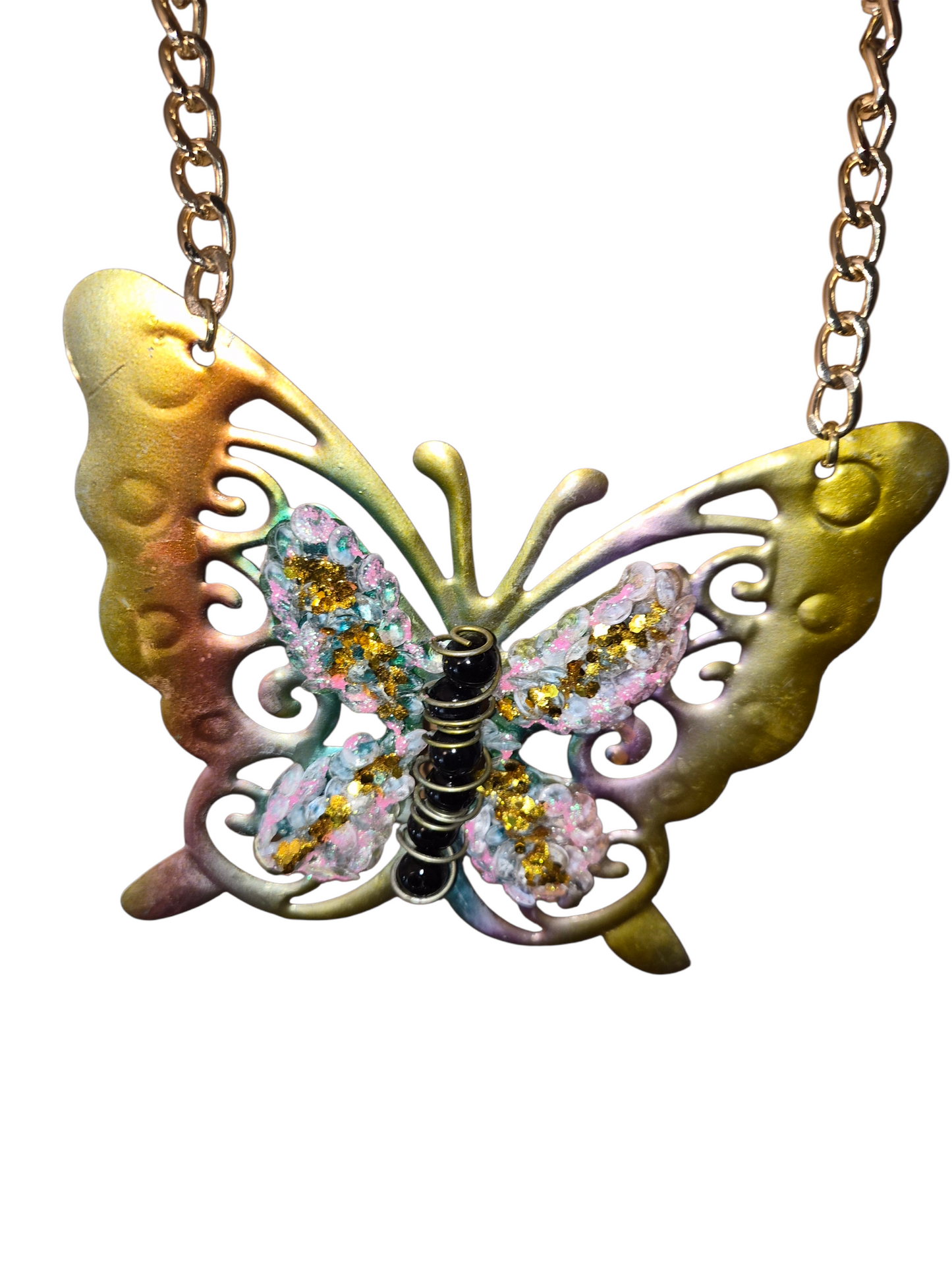 La Grande Colour Butterfly Necklace