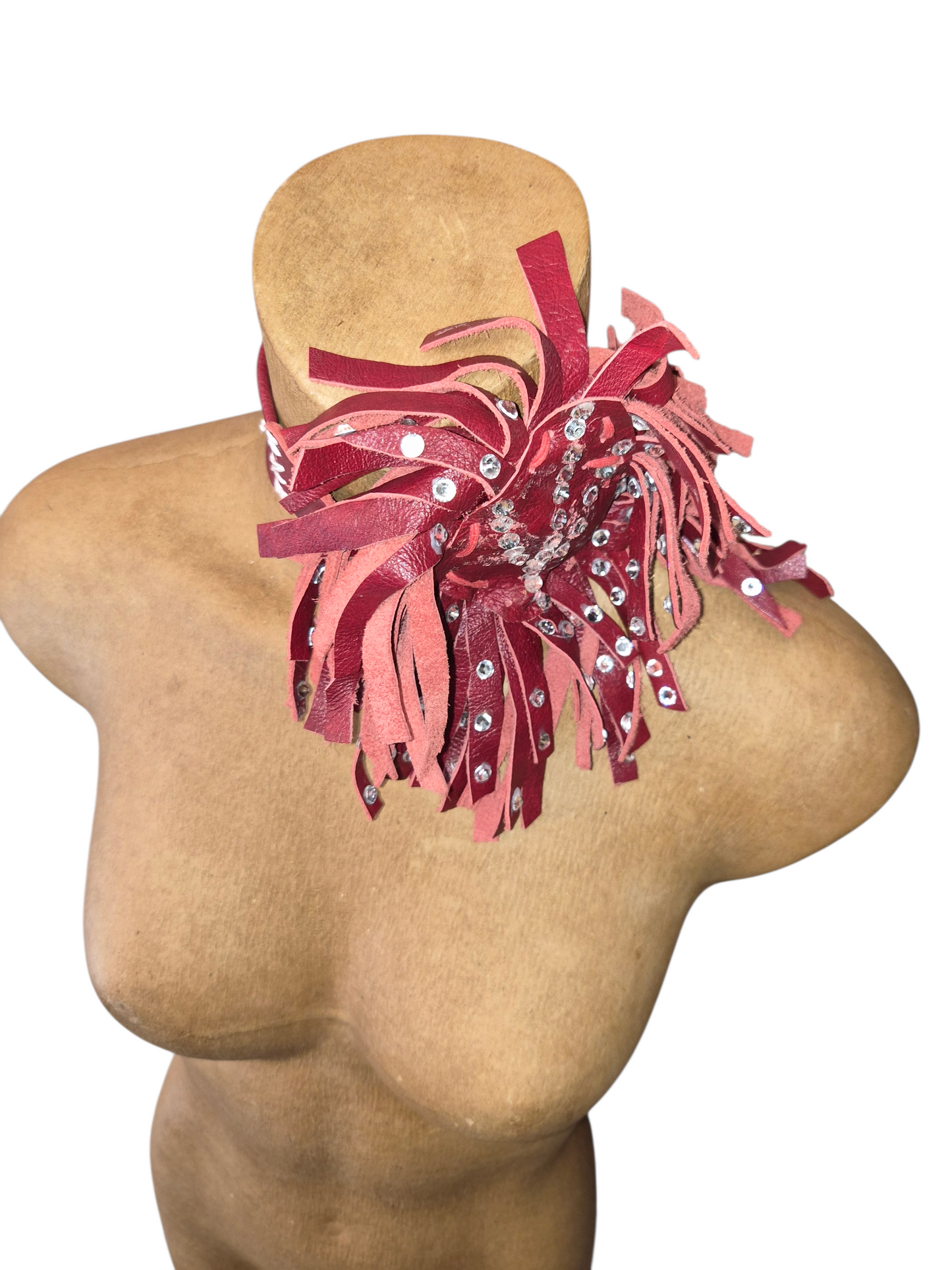 Strawberry Studded Peace Necklace