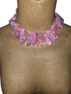 Pink Eclectic Icicle Sticks Necklace