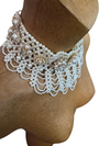 Ivory Pearl Cascade Collar Necklace
