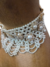 Ivory Pearl Cascade Collar Necklace