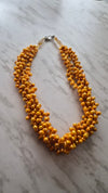 Sunrise Orange Freshwater Pearl Necklace
