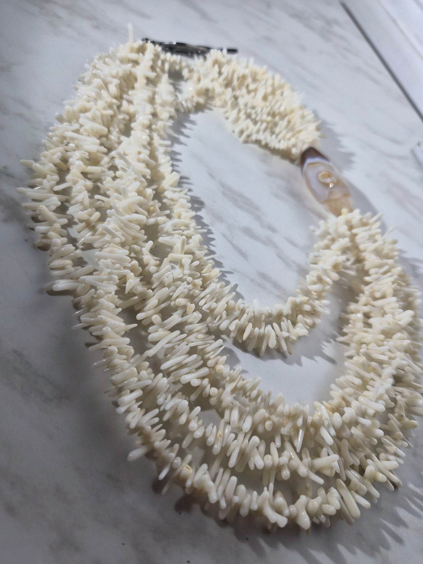 Coconut Cake Bib Necklace