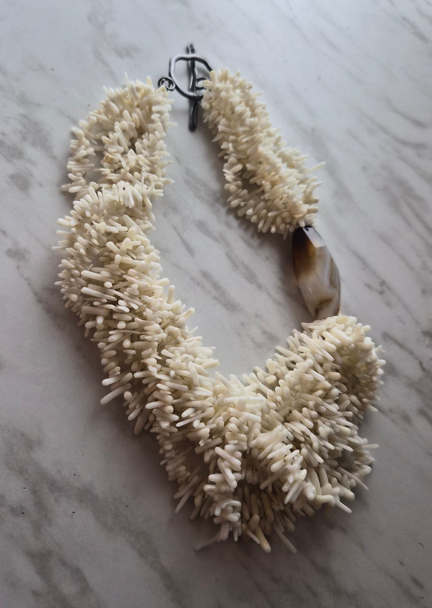 Coconut Cake Bib Necklace
