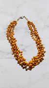 Sunrise Orange Freshwater Pearl Necklace