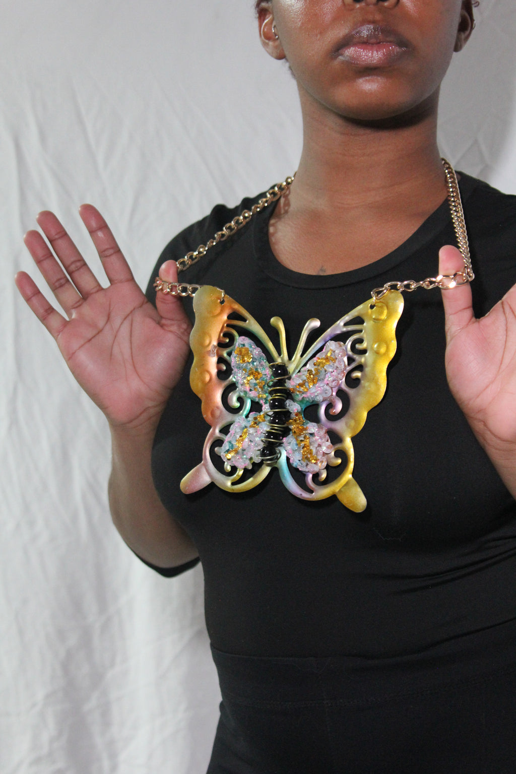 La Grande Colour Butterfly Necklace