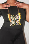 La Grande Colour Butterfly Necklace