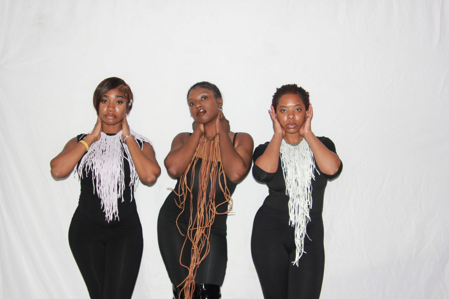 Weiches, langes, weißes Premium-Leder