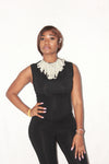Studded Leather Creamy Milkshake Hoops