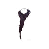 Deep Purple Leather Fringe