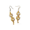 Gold Crystals & Cone earrings