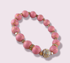 Roségold-Pavé-Armband mit Spritzgold