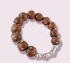 Smalll Brown Studded Wood