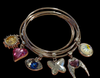 Swarovski Crystal Charmed Bangles