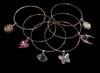 Swarovski Crystal Charmed Bangles