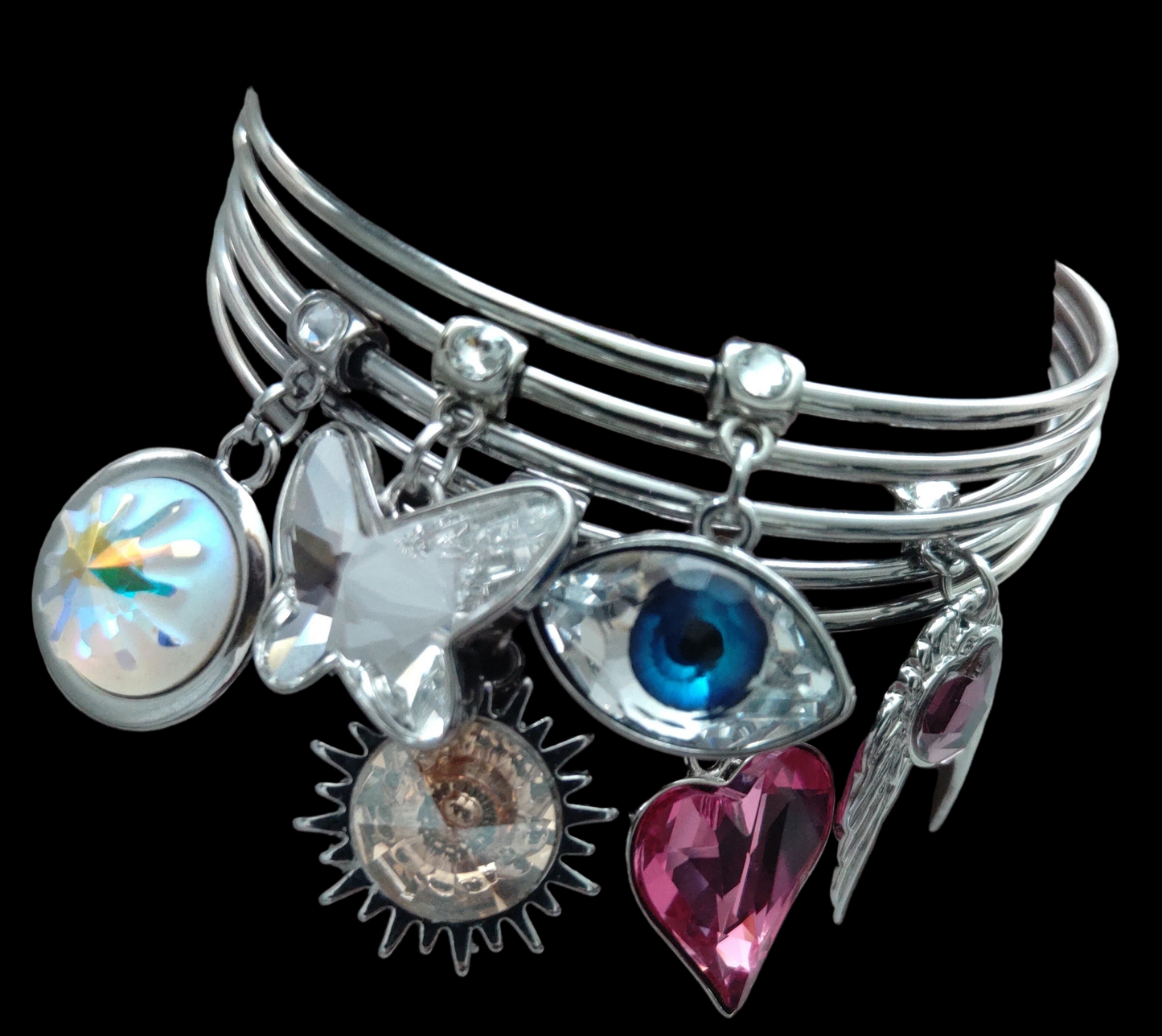 Swarovski Crystal Charmed Bangles
