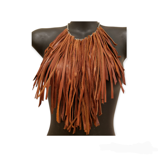 Seriously Brown Leather Fringe