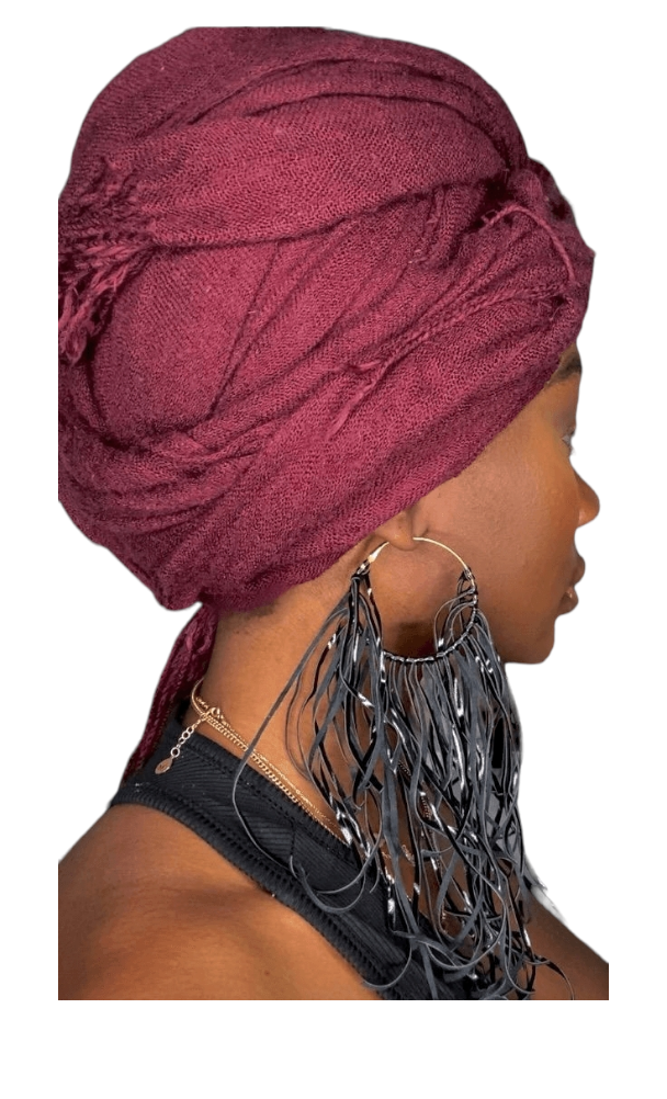 Boho Leather Fringed Earrings – Handcrafted Statement Jewelry