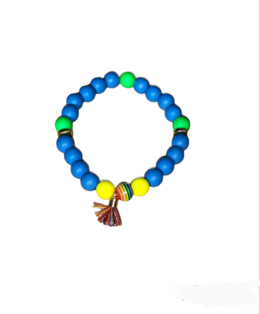 Neon Rainbow Tassle