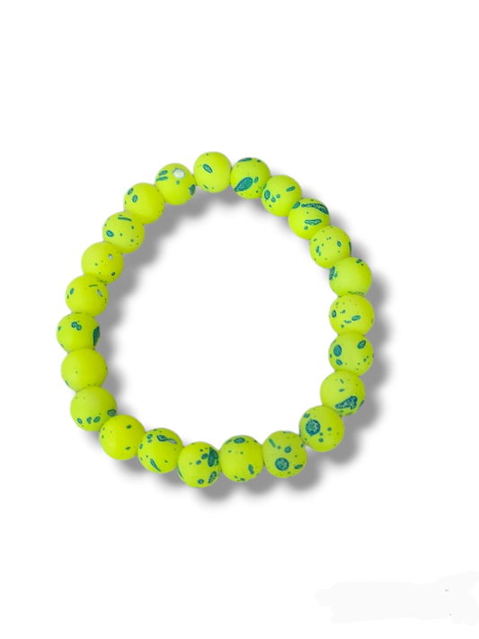 Neon Yellow with a Splash of Blue