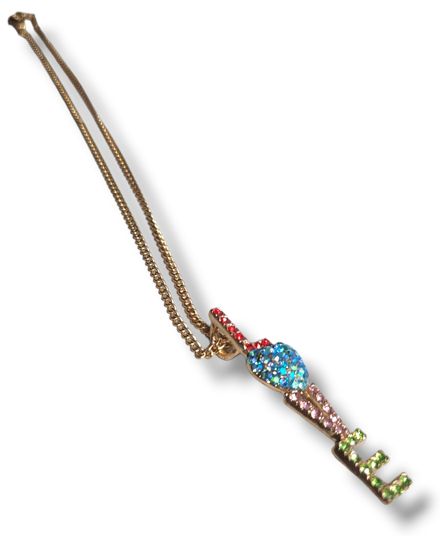 14kt Gold-Plated Link Charmed Necklace
