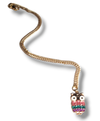 14kt Gold-Plated Link Charmed Necklace
