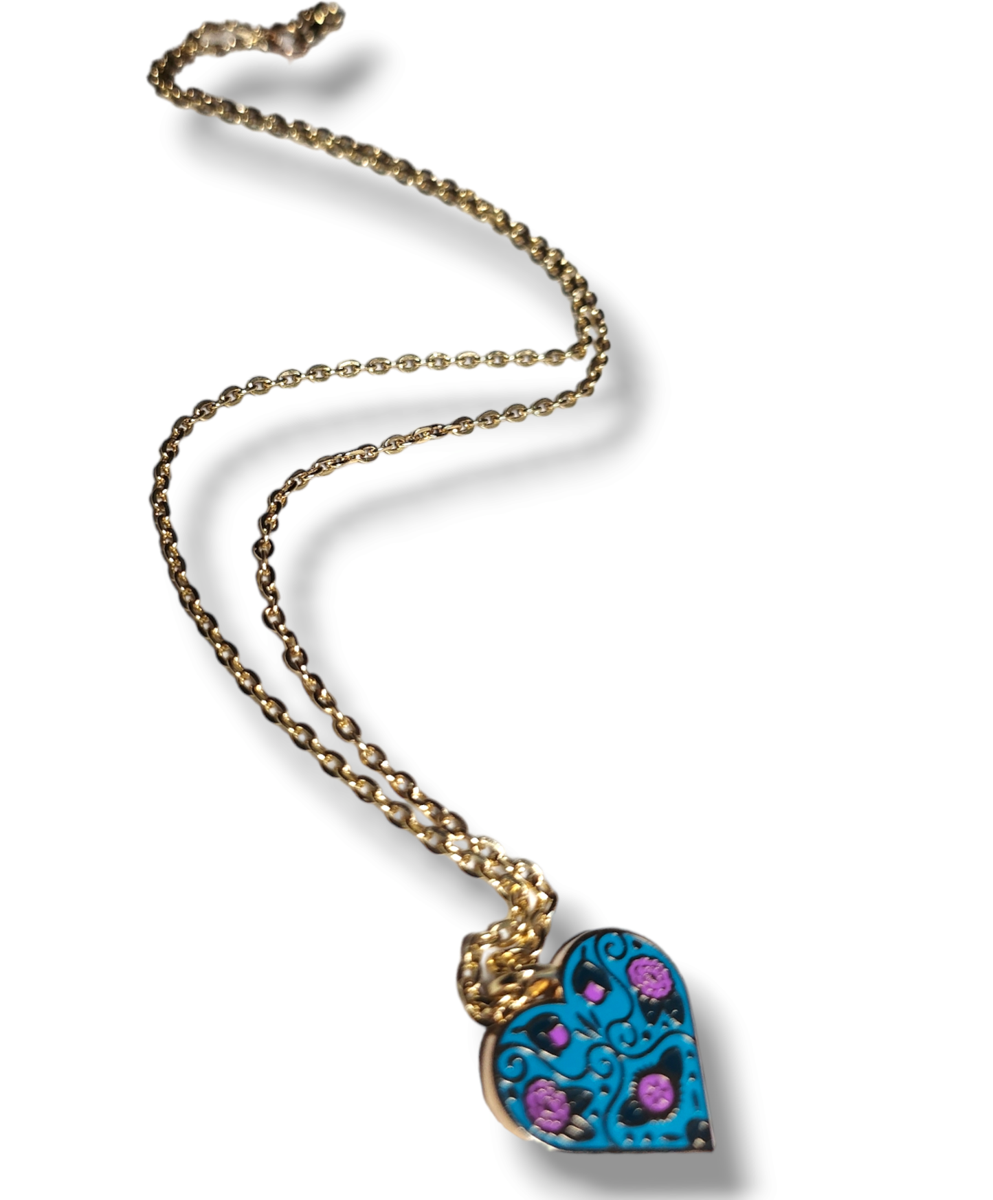 14kt Gold-Plated Link Charmed Necklace