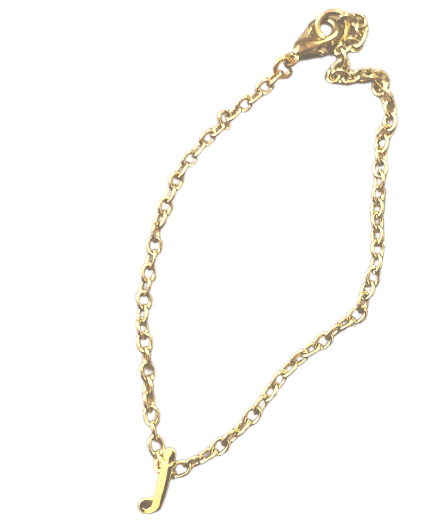 14kt Gold-Plated Linked Initial Charmed