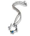 Silver linked charmed bracelets