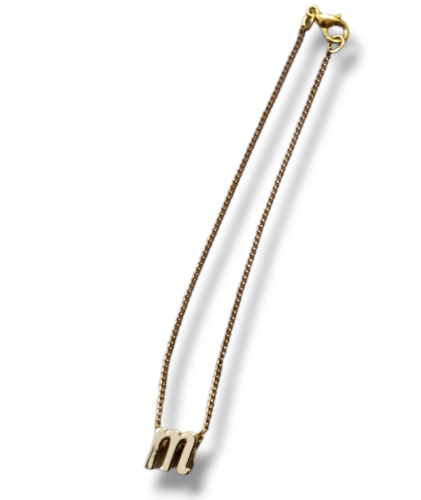 14kt Gold-Plated Linked Initial Charmed