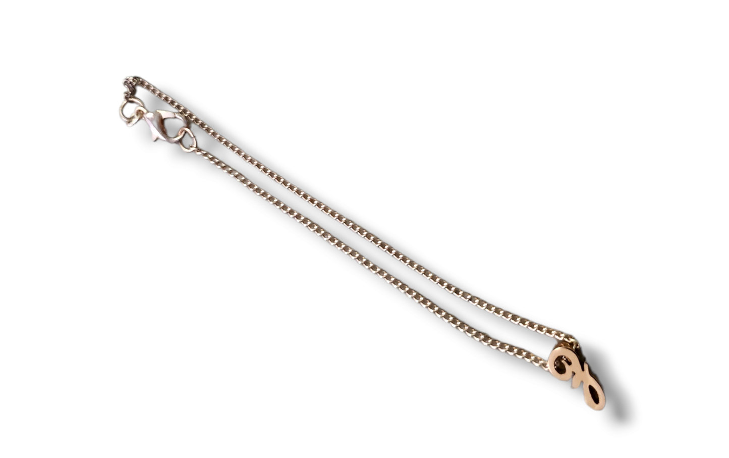 14kt Gold-Plated Linked Initial Charmed