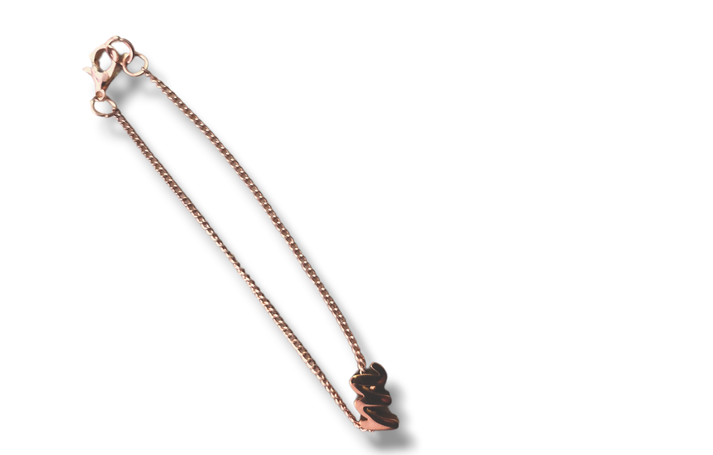 14kt Gold-Plated Linked Initial Charmed